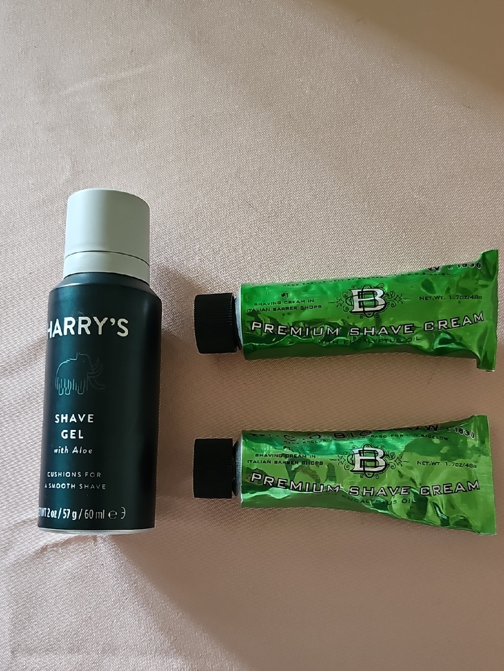 C.O. Bigelow Shave Cream Eucalyptus  & Harry's Shave Gel with Aloe Bundle Qty 3